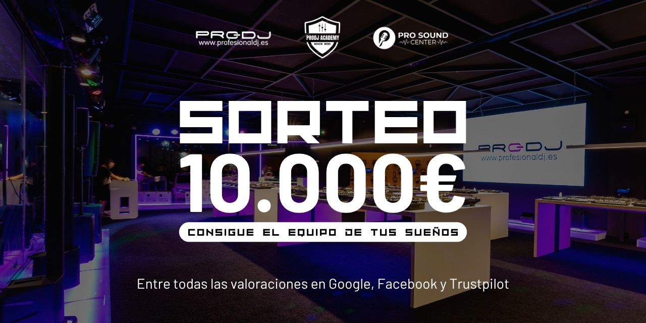 sorteo profesionaldj, prodj academy y pro sound center